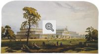 Vista geral de The Crystal Palace no Hyde Park, em 1851.