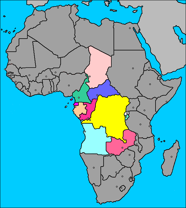 Map Of Central Africa 82