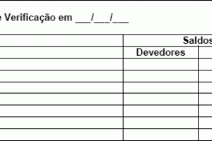 Escrituração Contábil: Balancete de Verificação